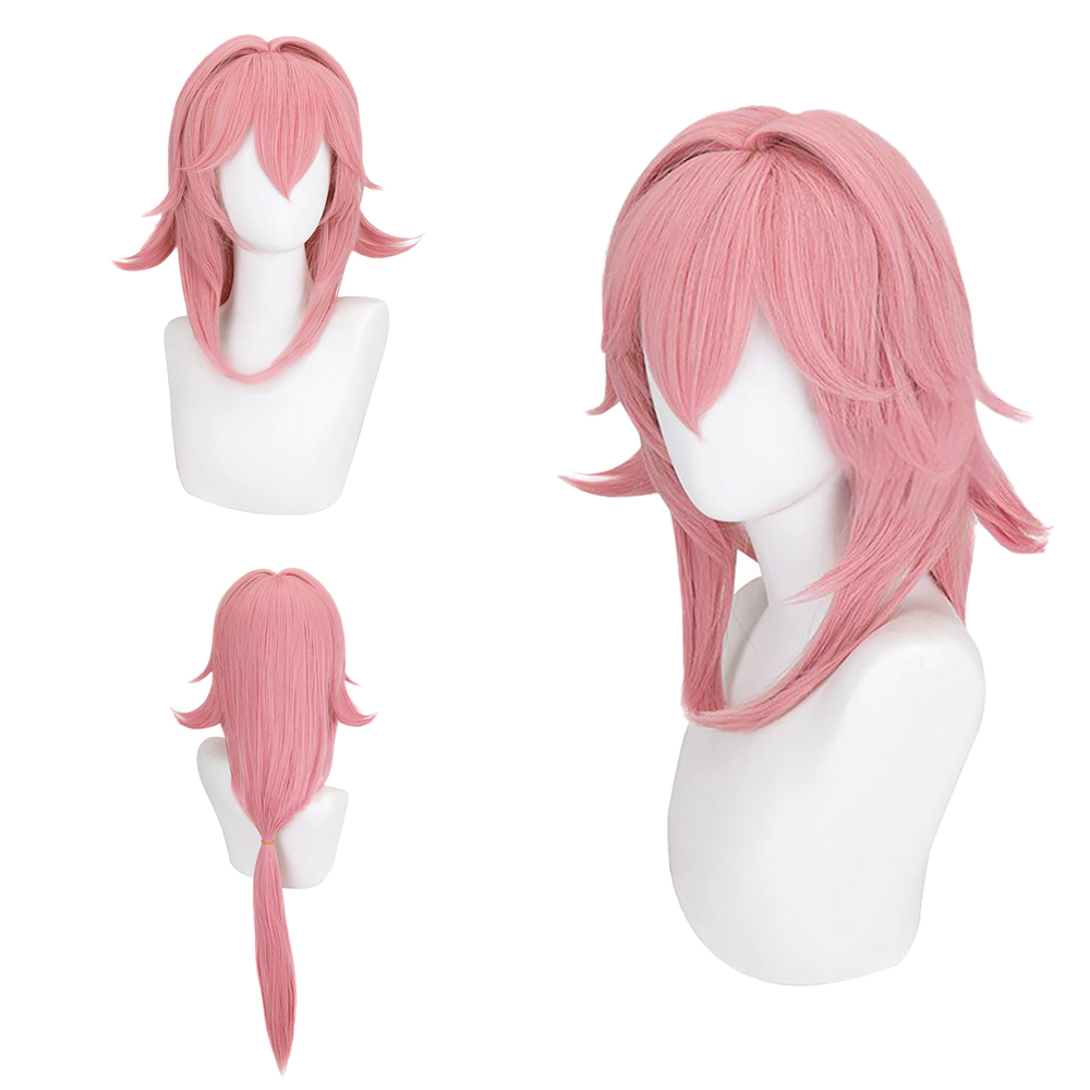 Cosplay Anime Yae Miko - Parrucca Cosplay Yae Miko 1:1 con