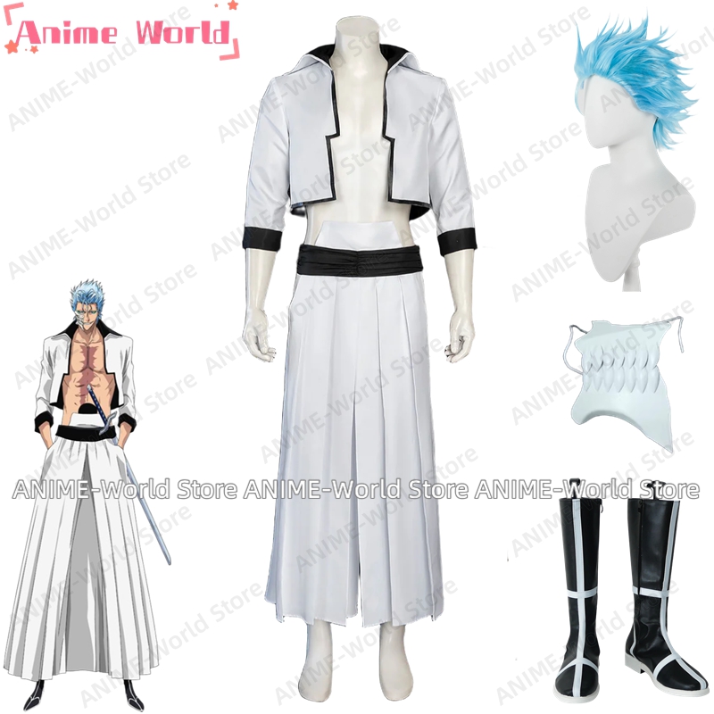 Anime Cosplay Mask - 《Size personalizzato》Anime Grimmjow Jaegerjaquez Costume Cosplay