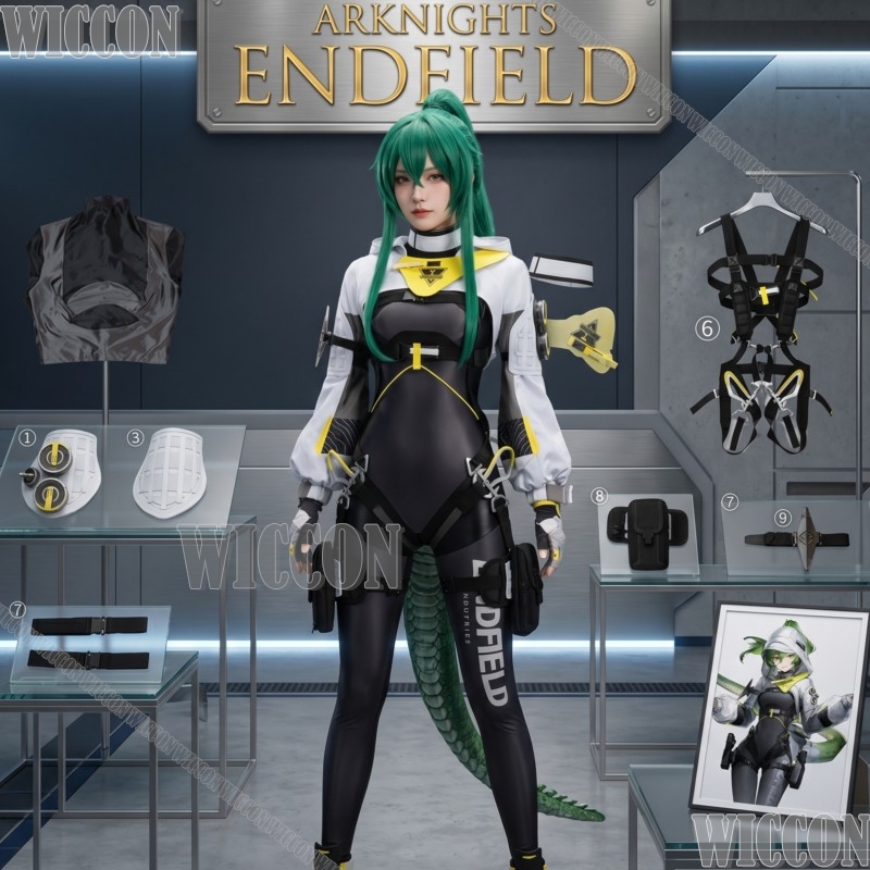Anime Cosplay Outfits Female - Costume Cosplay Arknights Endfield in Fluorite,