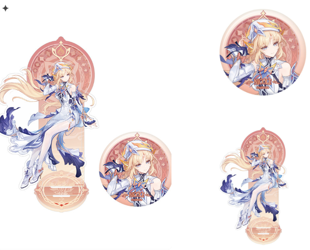 Anime Cosplay Seri - Badge Ufficiale Originale MiHoYo Serie Genshin
