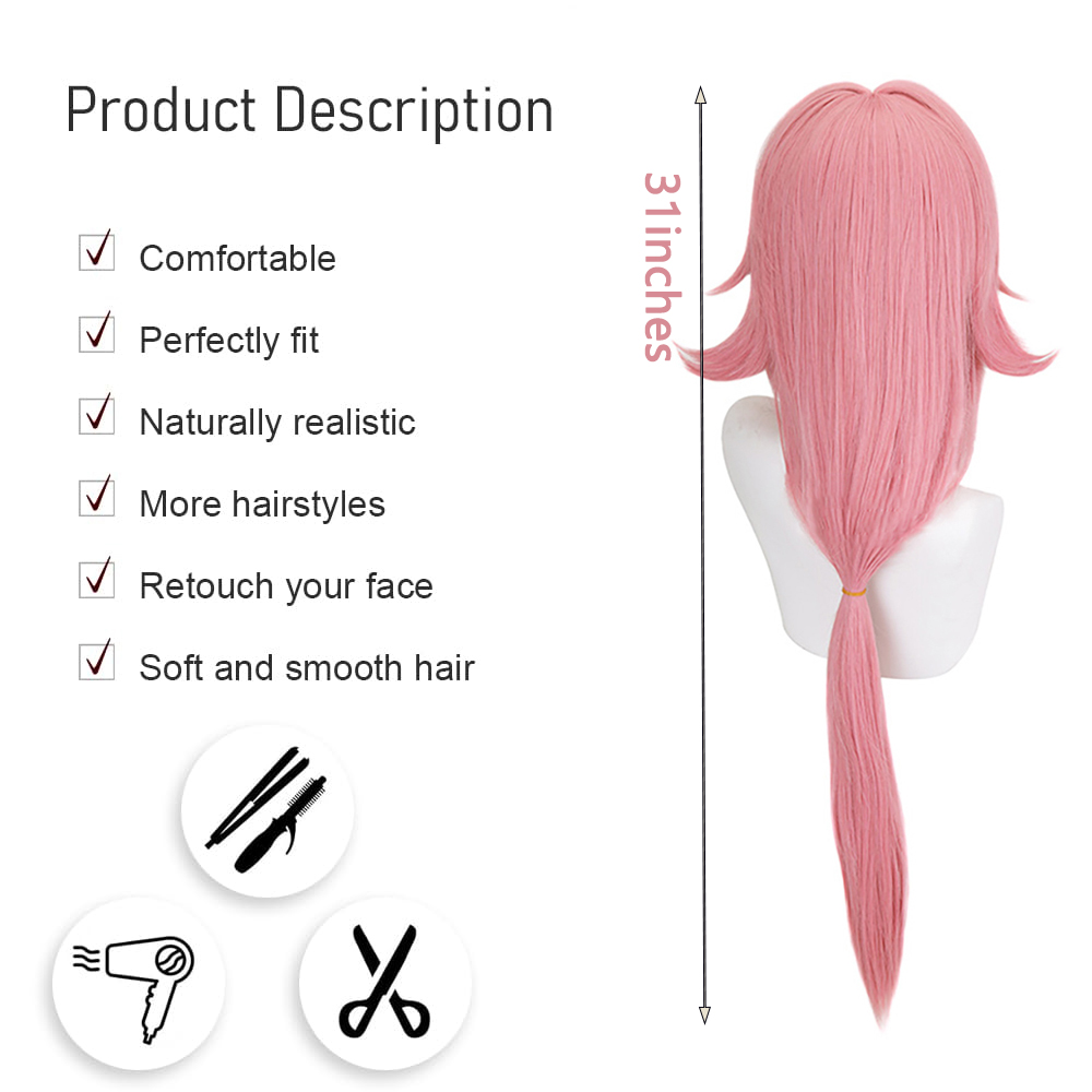 Parrucca Cosplay Yae Miko 1:1  - Cosplay Anime Yae Miko recensione e prezzo