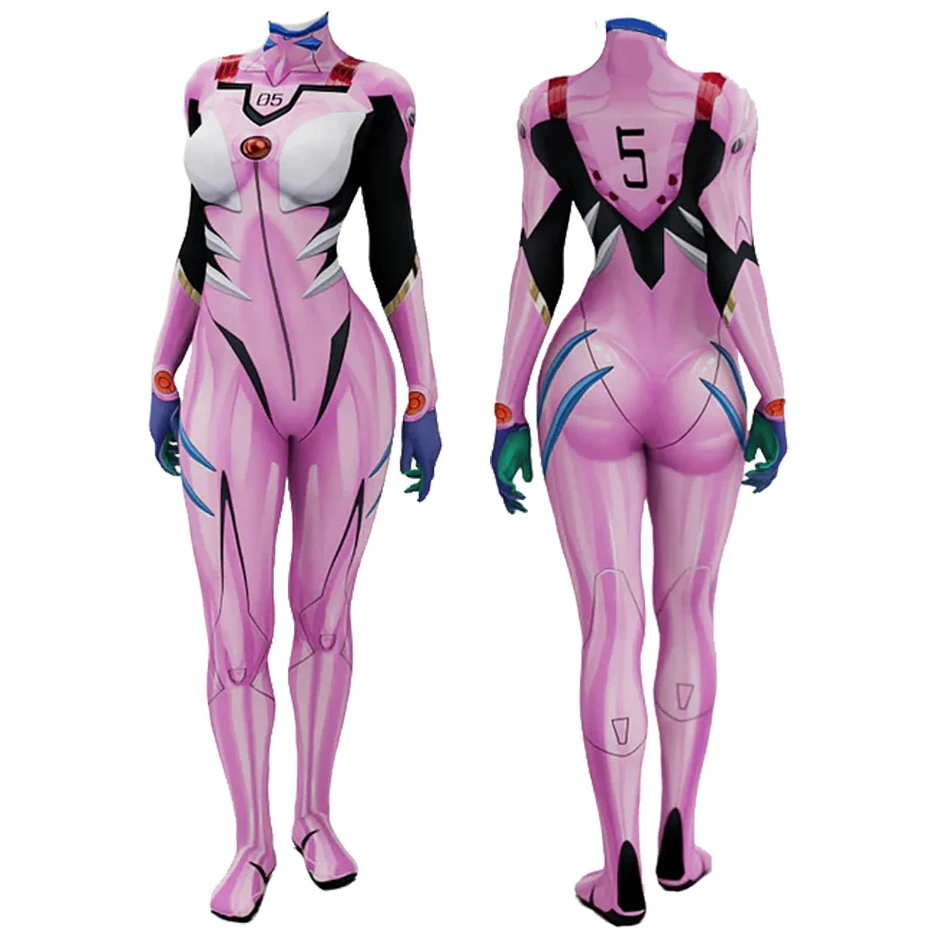 Anime EVA 05 Makinami Costume  - Anime Cosplay Bodysuit recensione e prezzo