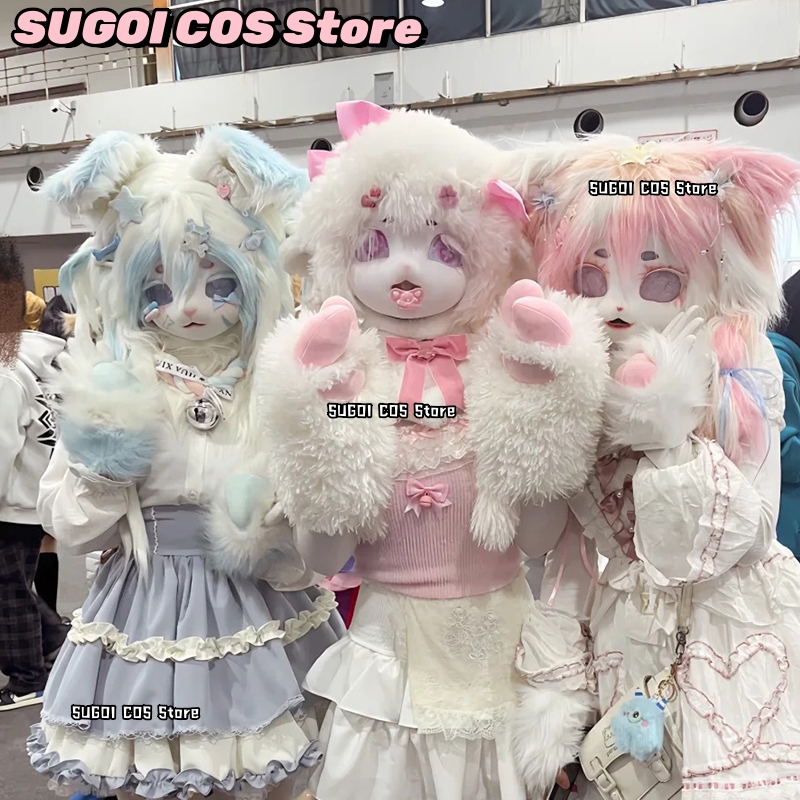 aBcSCS*Fursuit Head Kigurumi M - Anime Cosplay Mask recensione e prezzo