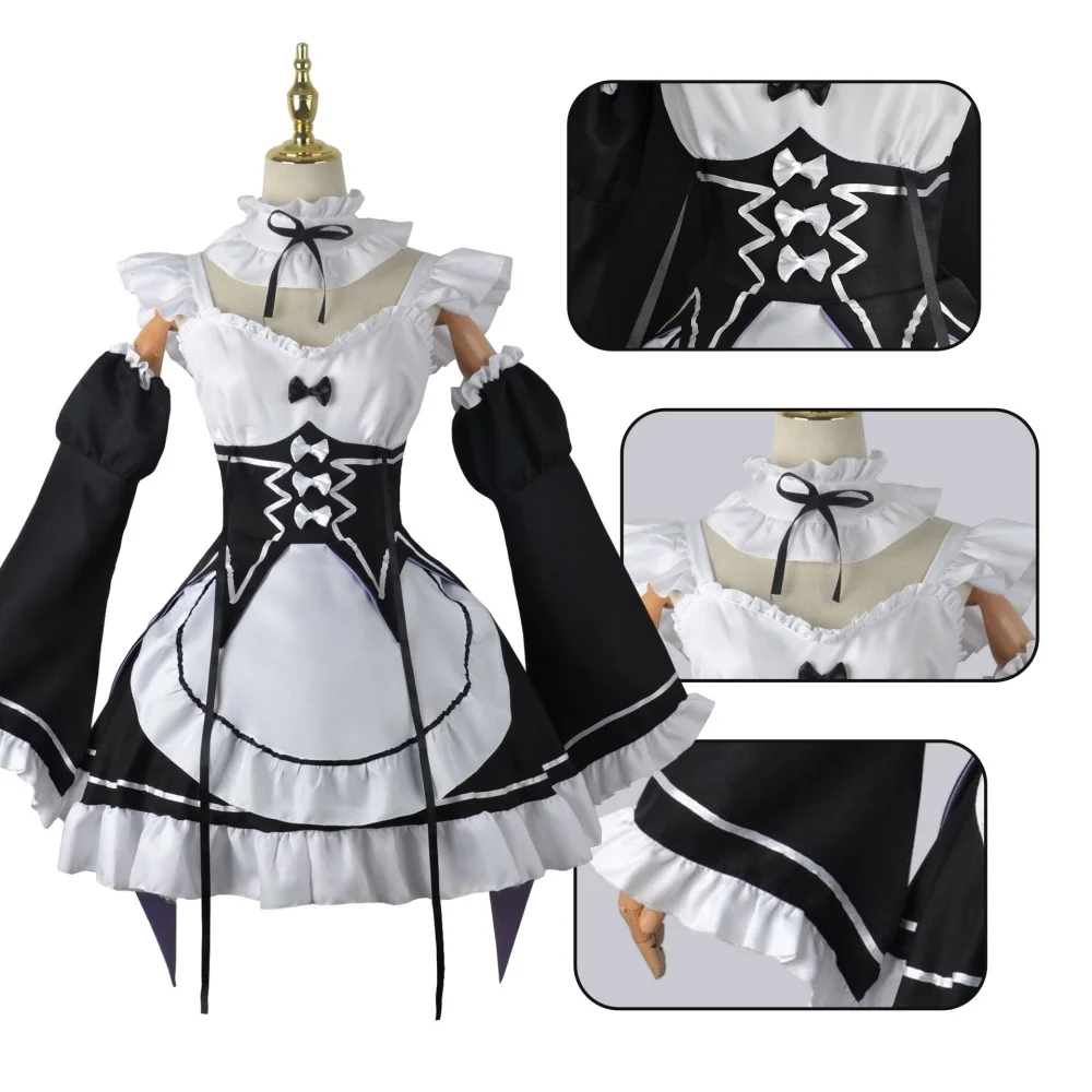 Costumi Cosplay Anime Ram Rem  - Anime Cosplay Re Zero recensione e prezzo