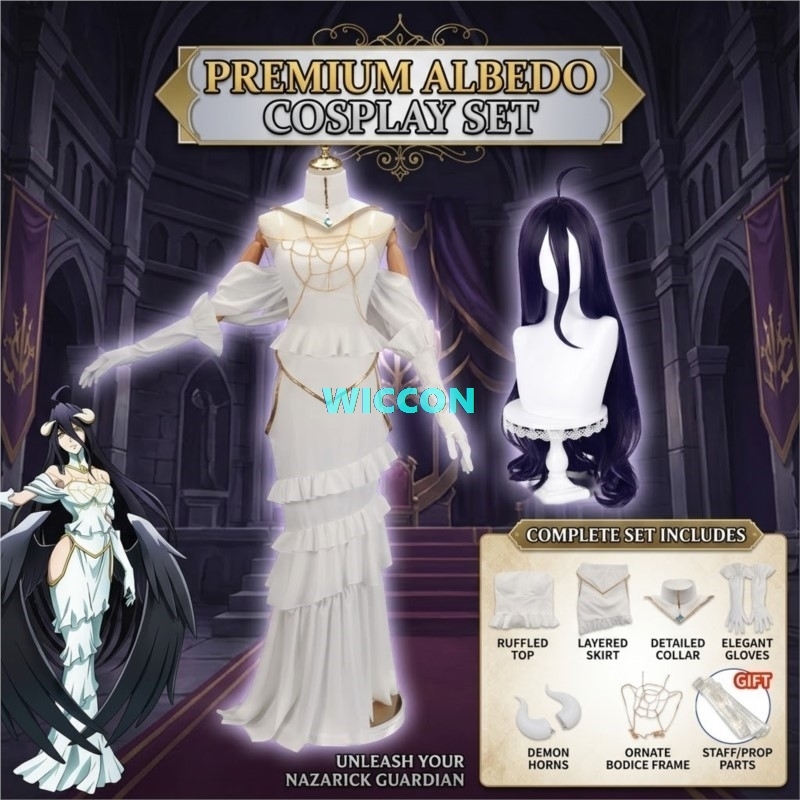 DISPONIBILE Costume Albedo con - Anime Cosplay Albedo recensione e prezzo